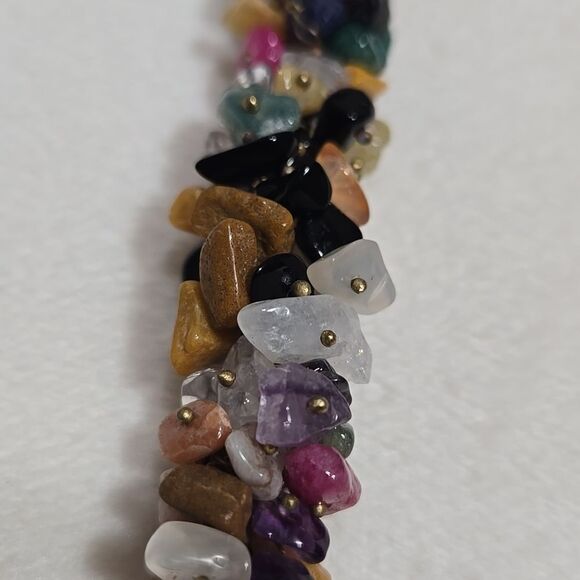 Handmade Multiple Semi Precious Stone Necklace - Picture 8 of 8